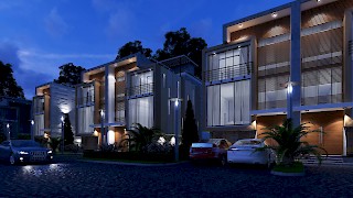 Devtraco Plus Ghana Limited Acasia townhomes night view